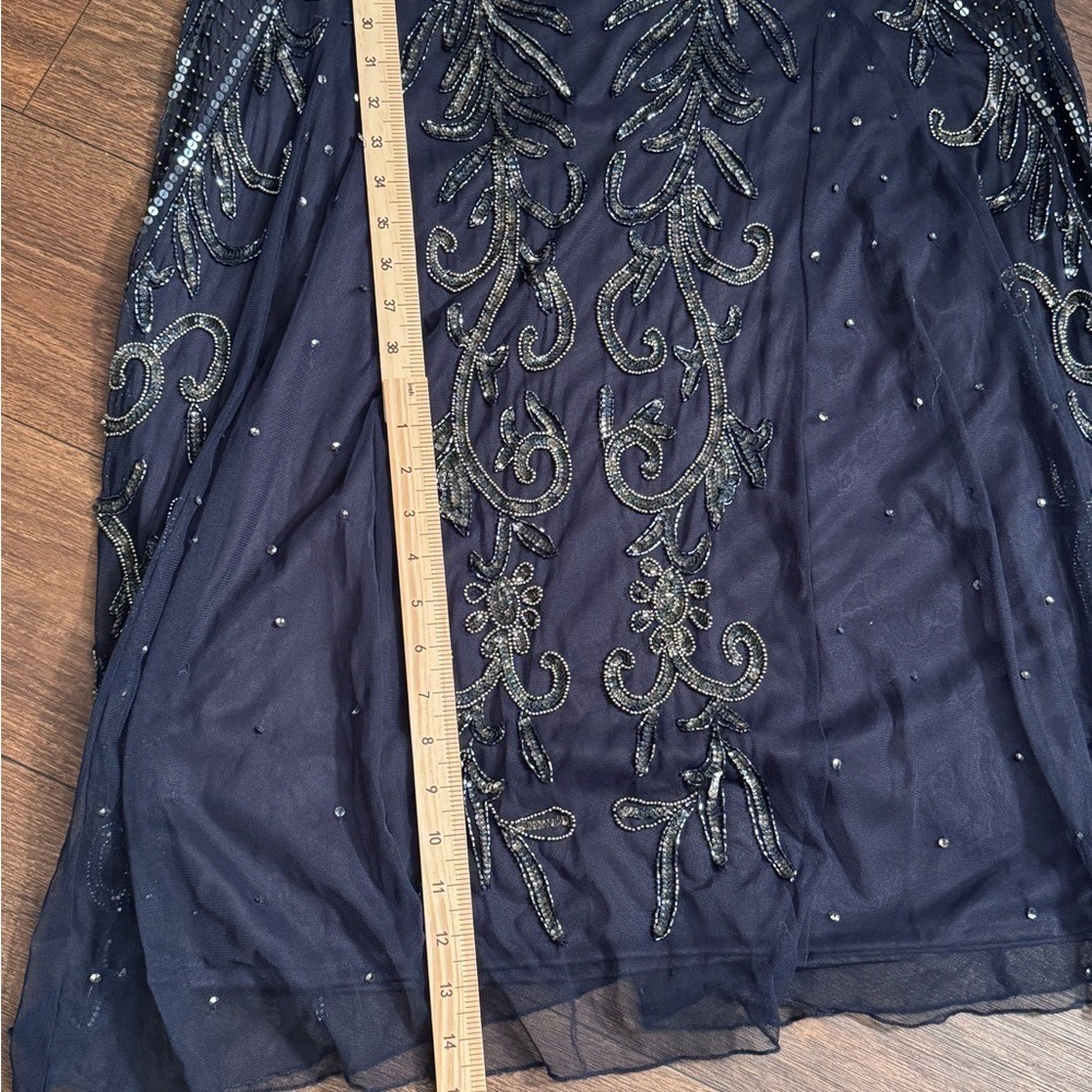 Pisarro Nights Midnight Blue Beaded Gown Mother of Bride/Groom - Picture 15 of 15